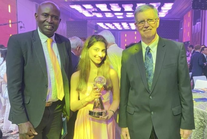 dr. manu chandaria and father joseph mutie honored with global peace awards at the 2023 global peace convention